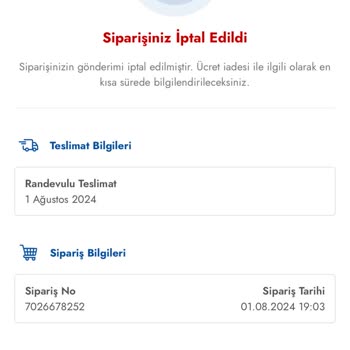 Cepte Şok Marketin Sorumsuzluğuyla Teslim Edilemeyen Siparişlerim