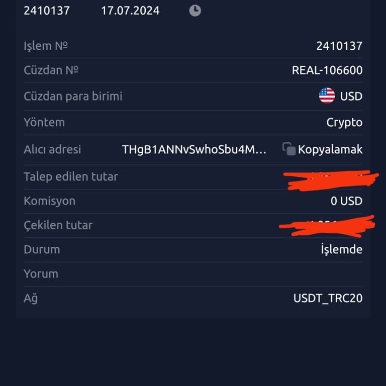 Tryvolair Çekim İşlem Sonuçlanmadı