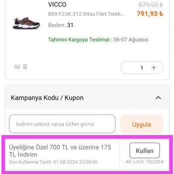 FLO Ayakkabı FLO Kampanya Kuponlu Ürenleri Bilerek Yanlış Yönlendirme Yapıyor