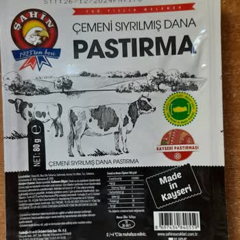 Şahin Dana Pastırma Paketi İçinde Kıl Var