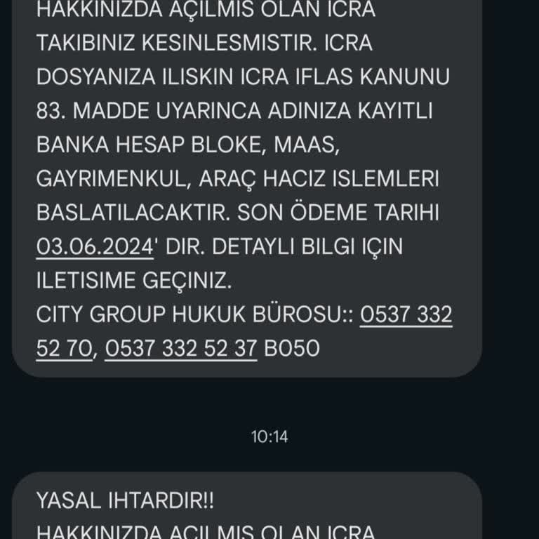 City Group Yalan Beyanda Bulunup Mesaj Gönderiyorlar