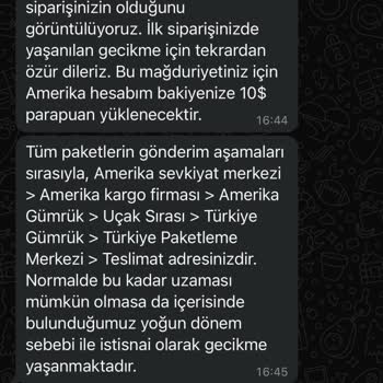 Amerika Sepetim 6 Haftadır Teslim Edilmeyen Sipariş Ve İletişim Sorunları