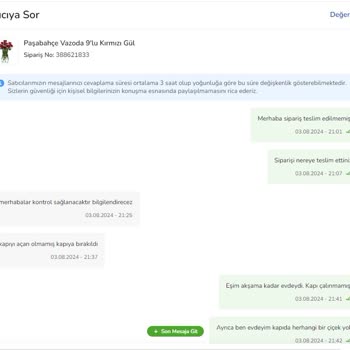 Çiçek Sepeti Üzerinden Aldığım Çiçeği Satıcı Teslim Etmedi.
