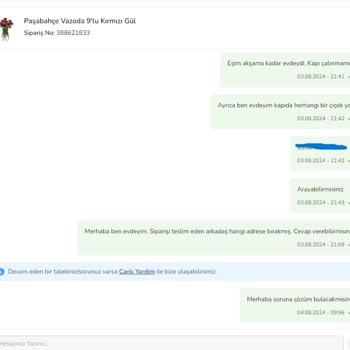 Çiçek Sepeti Üzerinden Aldığım Çiçeği Satıcı Teslim Etmedi.