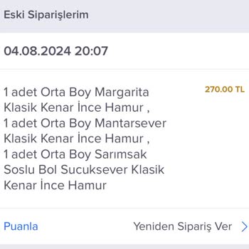 Domino's Pizza Her Defasında Yanlış Gönderilen Sipariş