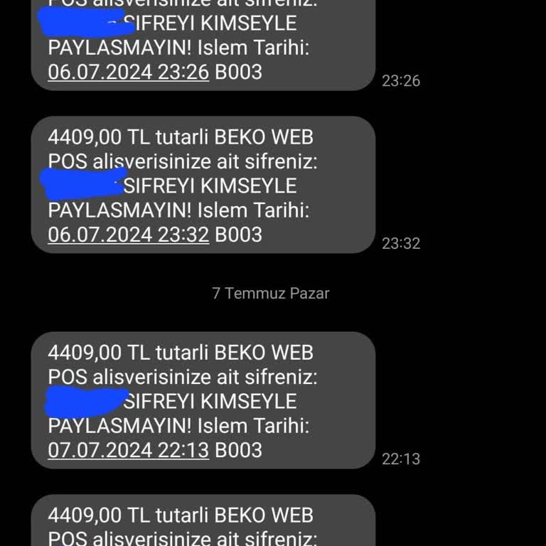 Beko Paramı Çekti İade Etmiyor