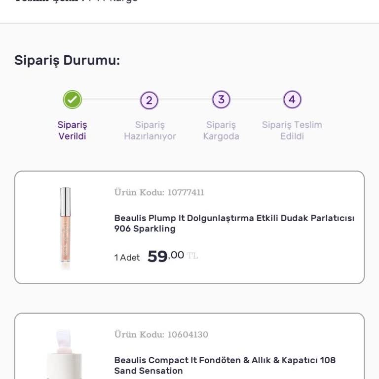 Gratis Siparişim Bir Haftadır Kargoya Verilmedi