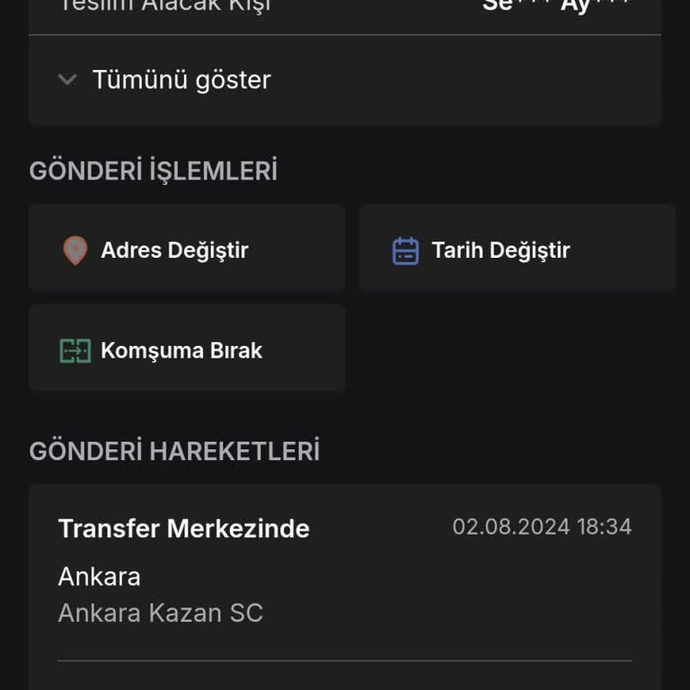 Trendyol Express Kargo 5 Gündür Transfer Sürecinde