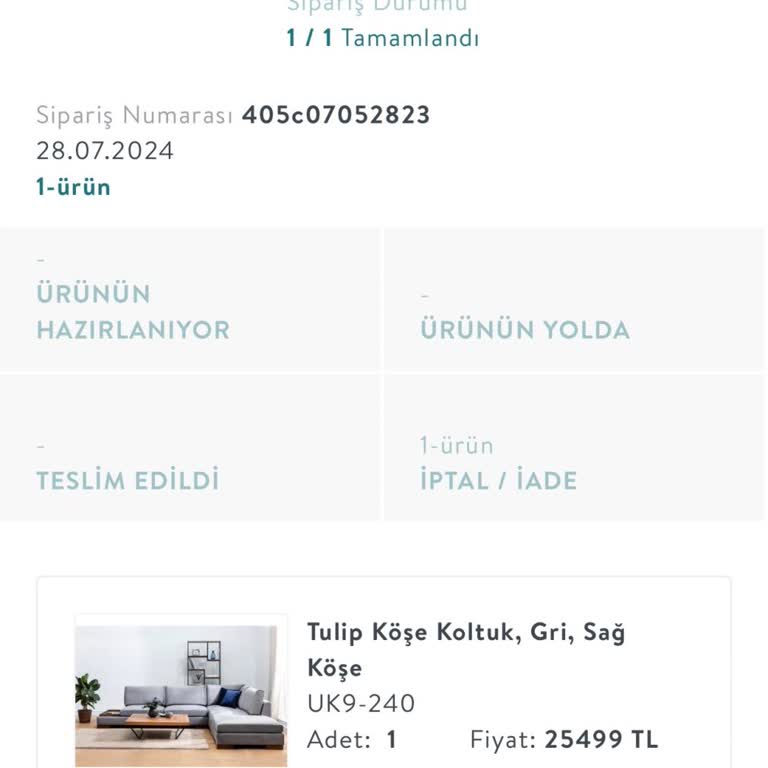 Vivense İptal Ettikleri Siparişim Ve Para İadesi Sorunu