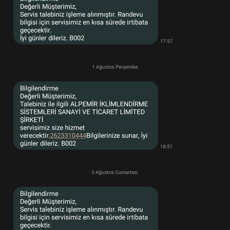 Daikin Klima Servis Montajını Minimum 1 Ay Sonrasına Tarih Veriyor