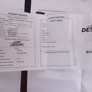 SteelSeries'den Garanti Olmayan Garanti Belgesi