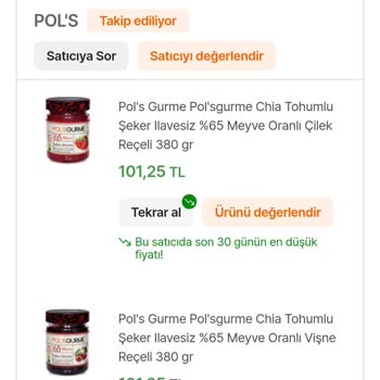 Pol's Gurme Kusurlu Ürün Gönderimi