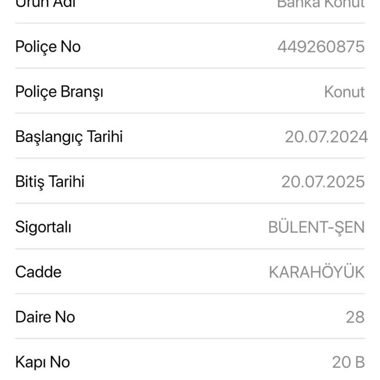 Ziraat Bankası Konut Poliçesi İptali