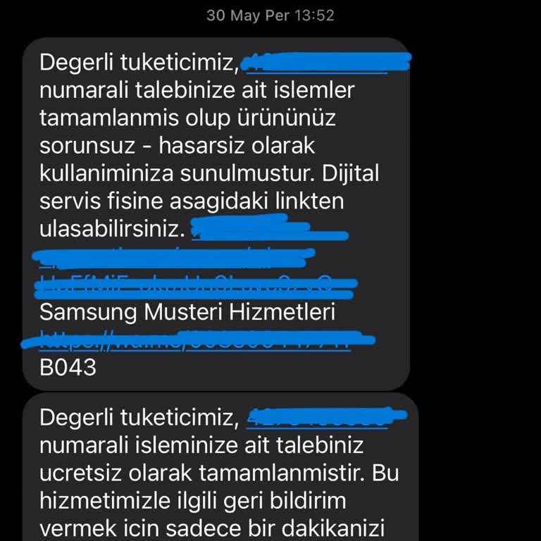 Samsung Yetkili Servis Ücret Talebi Ve Fatura Sorunu
