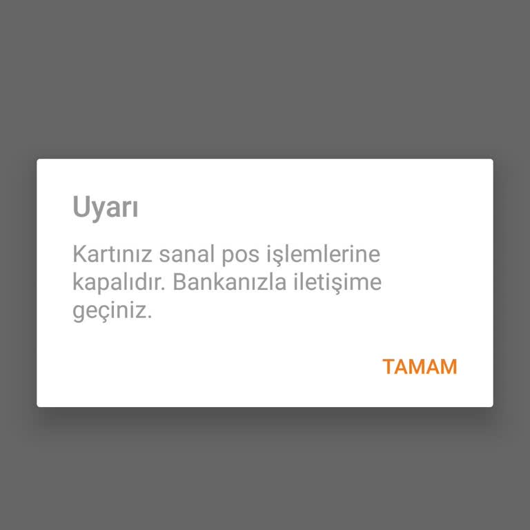 Yapı Kredi Bankası Dijital Kart? Sorunu " Sanal Pos