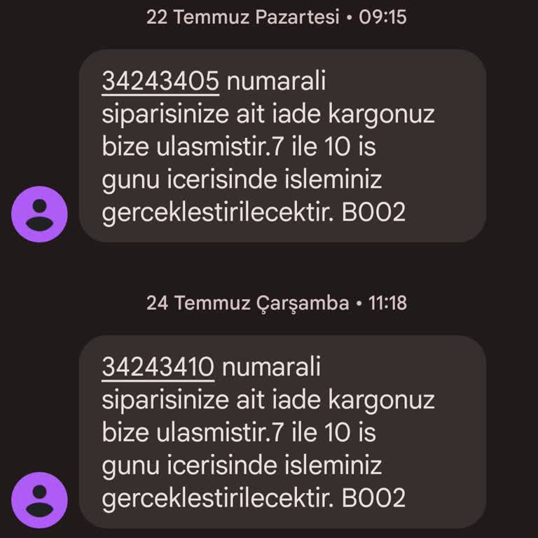 Sefamerve Ücret İadesi Yapılmıyor