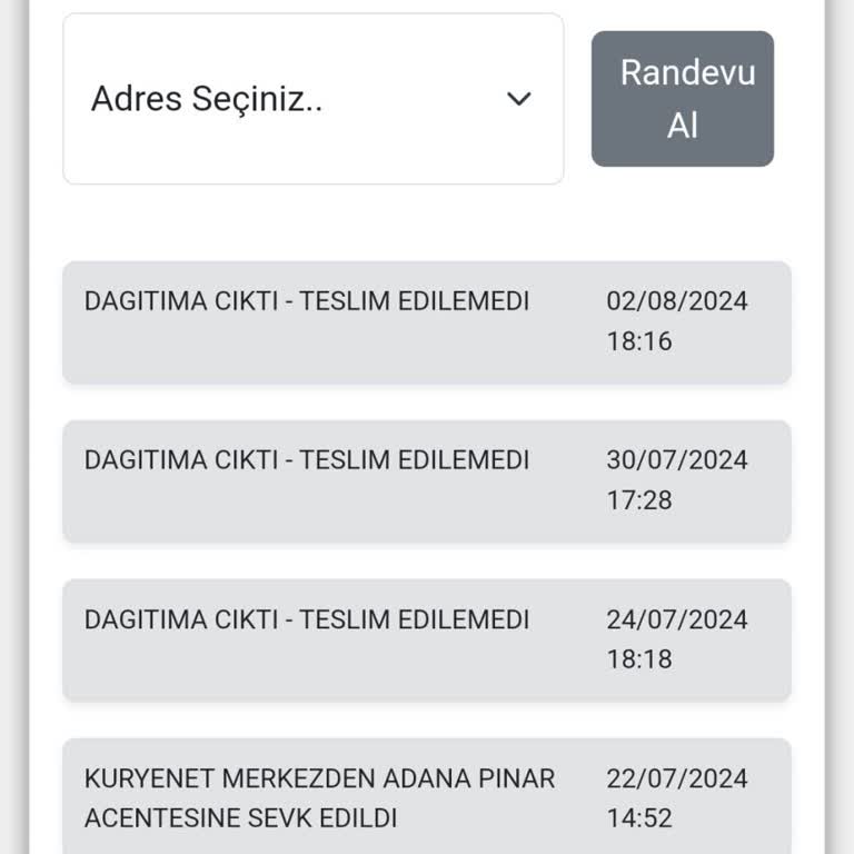 Kuryenet 19 Temmuzdan Beri Kartım Gelmedi
