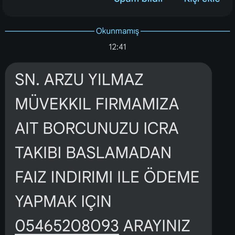 Metka Hukuk (SMS) Yanlış İcra Takibi Ve Haksız İddia
