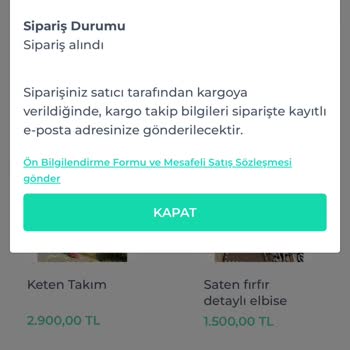 Sama' Collection Para İadesi İstiyorum