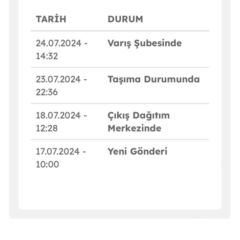 Evdemo Lojistik 24 Temmuzda Varış Şubesindeki Kargomu Getirmiyor