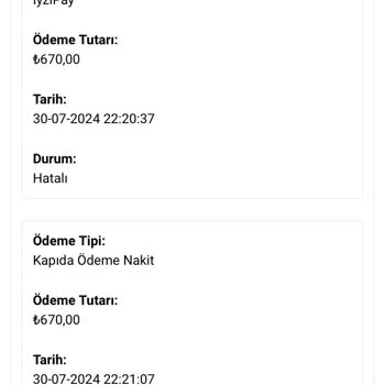 Güldane Butik Sipariş İptal Talebi