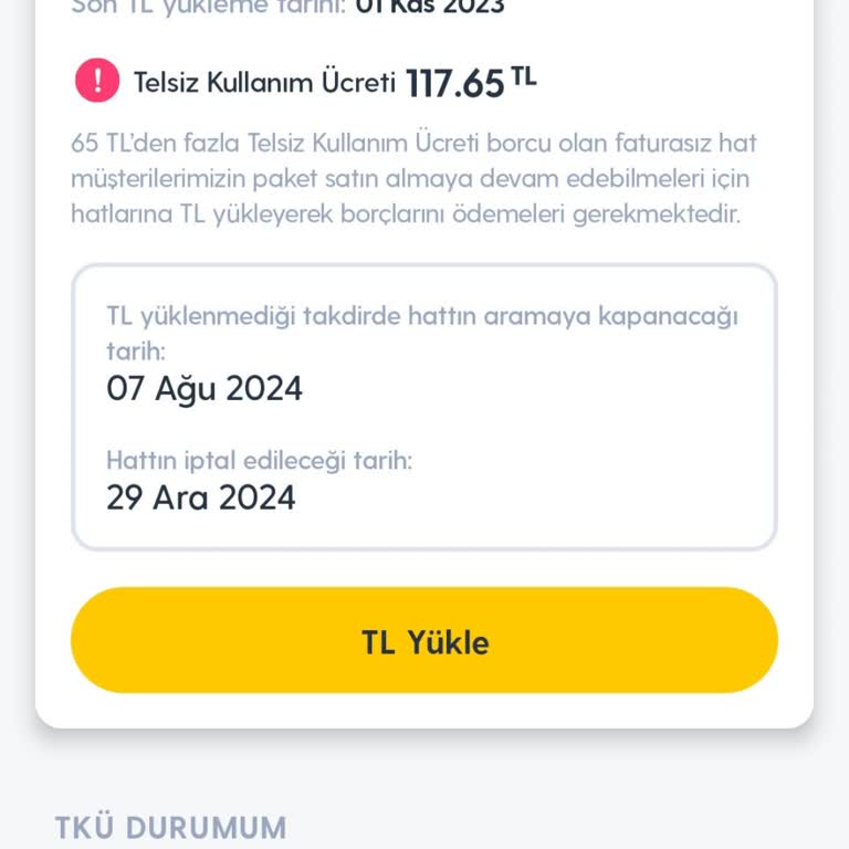 Turkcell Telsiz Kullanım Ücretleriyle İlgili Sorun