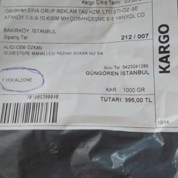 Sina Grup Reklam Yanlış Ürün Gönderimi Ve İade Talebi