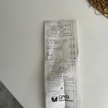 Öz Mut Yöresel Market Sigaradan Komisyon Alması, Kredi Kartından