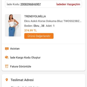 Trendyol İadem Gözükmüyor İade Etmeme Rağmen