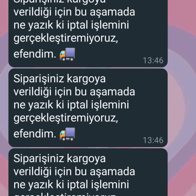 Haydigiy.com Kargo İptali İstiyorum