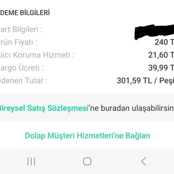 Dolap, Kargonun Kaybettiği Ürün İçin Hizmet Bedeli Alıyor.