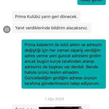 Prima Cevap Vermiyor Mağdur Ediyor