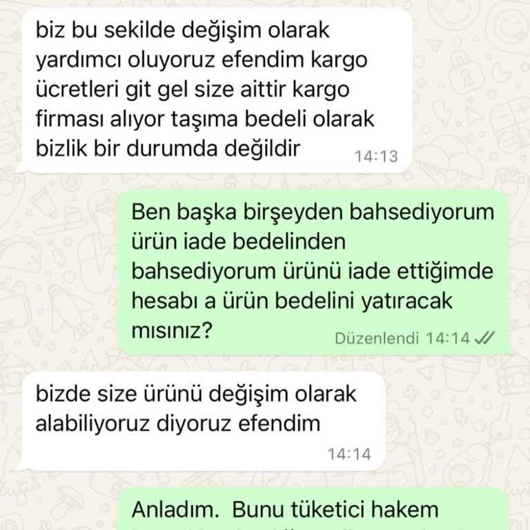 Buketteke.com Ücret İadesi Yapmıyormuş, Mağdurum