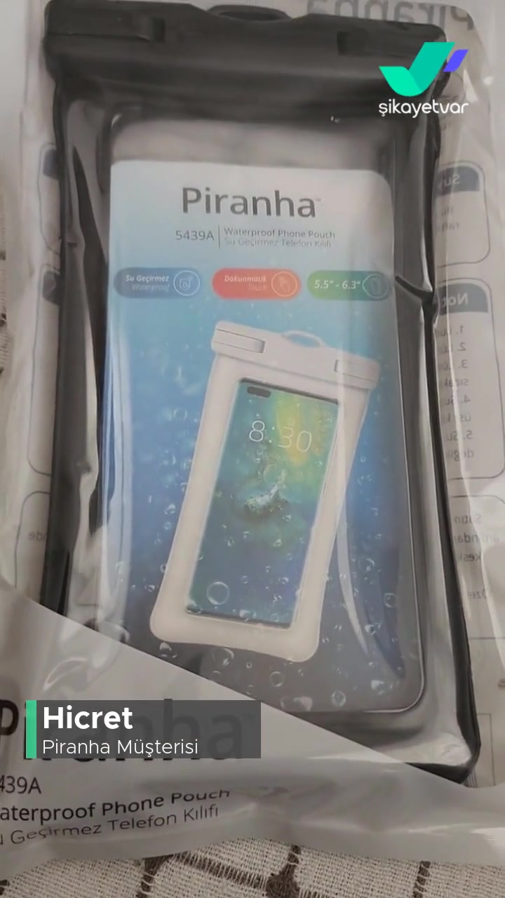 Piranha Suya Dayanıklı Telefon Kılıfı videonun kapak resmi