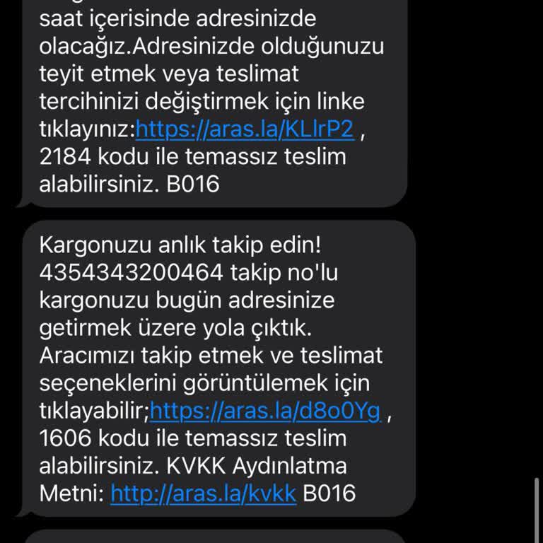 Aras Kargo Adres Eksik Ya Da Hatalı Yalanı