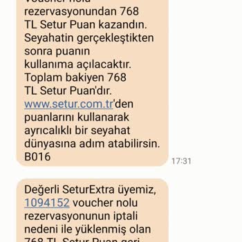 Setur Turizm Rezervasyon İptali Hemen Var Para İadesi Yok