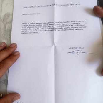 Ankara Sigorta Ankara Kasko Pert Olan Aracımın Ödemesini Yapmıyor.
