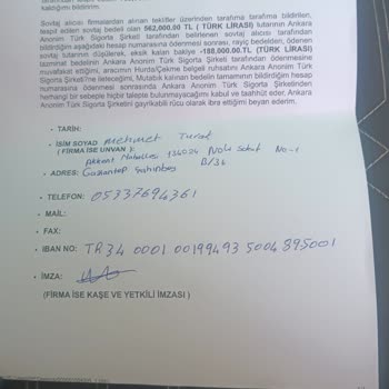 Ankara Sigorta Ankara Kasko Pert Olan Aracımın Ödemesini Yapmıyor.