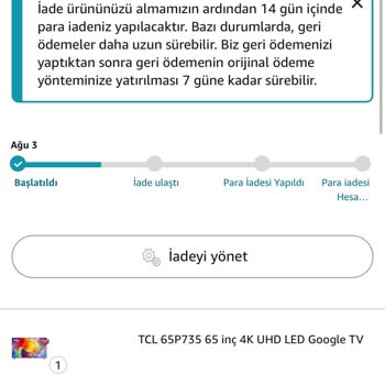 Amazon İade Kodu Vermiyor