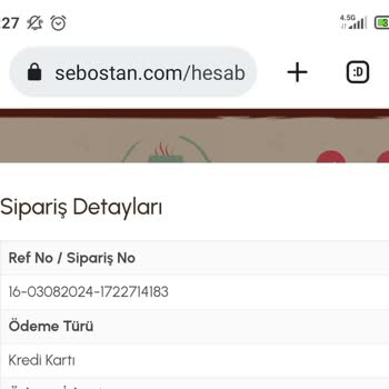 Seboştan Geleneksel Köy Ürünleri Sipariş Sorunu