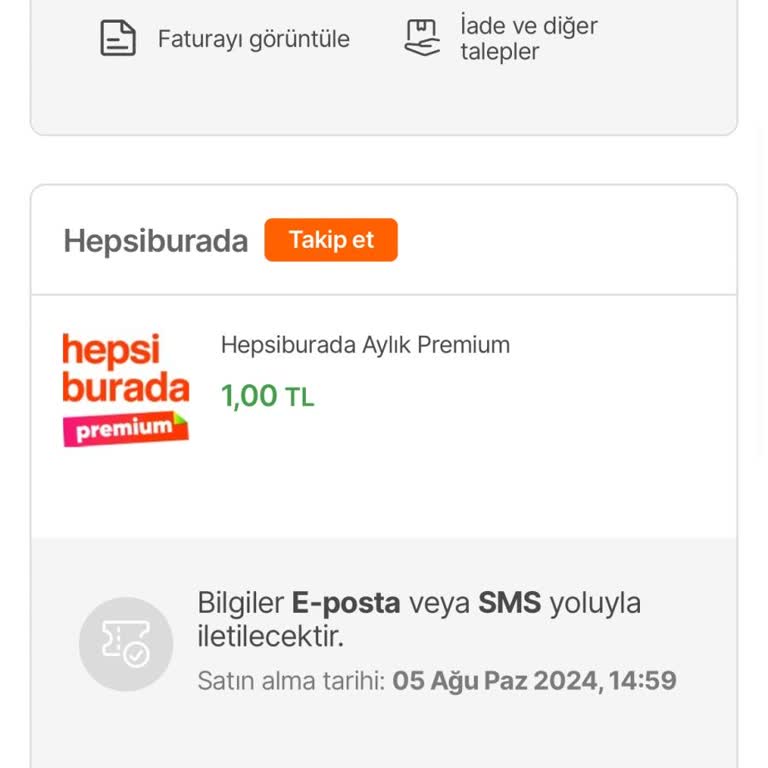 Hepsiburada İznim Olmadan Premium Hesaba Geçirdi
