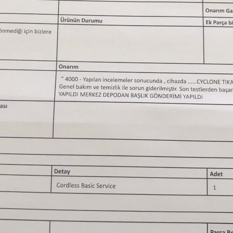 Dyson Gen5 Detect Süpürge Servis Problemi
