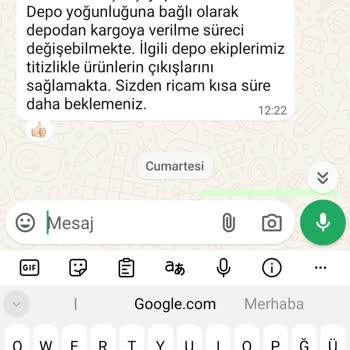 Momordica.com.tr'den Aldığım Ürünlerin Kargoya Verilmemesi.