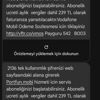 Vodafone İzinsiz Abonelik Ve Mobil Ödeme Sorunu