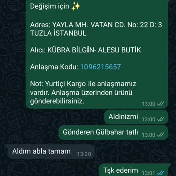 Yurtiçi Kargo'nun Hatası Olup Kabul Etmemesi