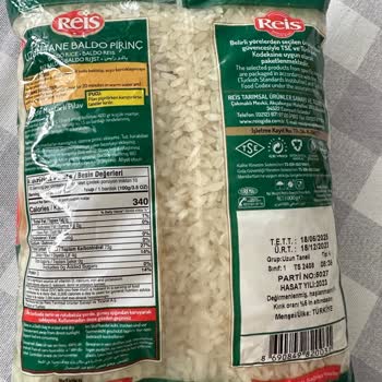 Reis Gıda Marka Böcekli Kelebekli