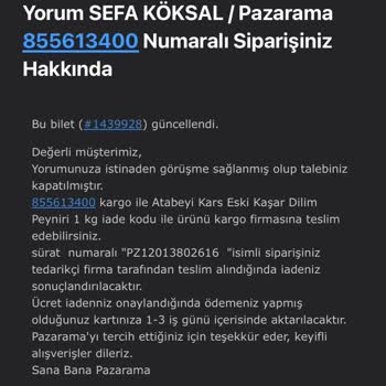 Pazarama Müşterisini Mağdur Ediyor