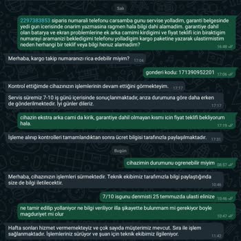 Teknosa Hb Bilişim Mağduriyet, Servis Yetersizliği, Sahte Parçalar