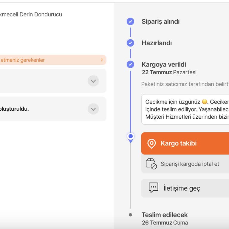 Hepsiburada Teslim Edilmeyen Ürün