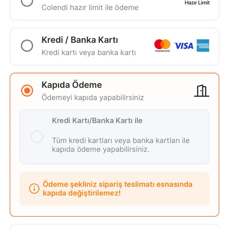 Migros Sanal Market Ödeme İşlemi